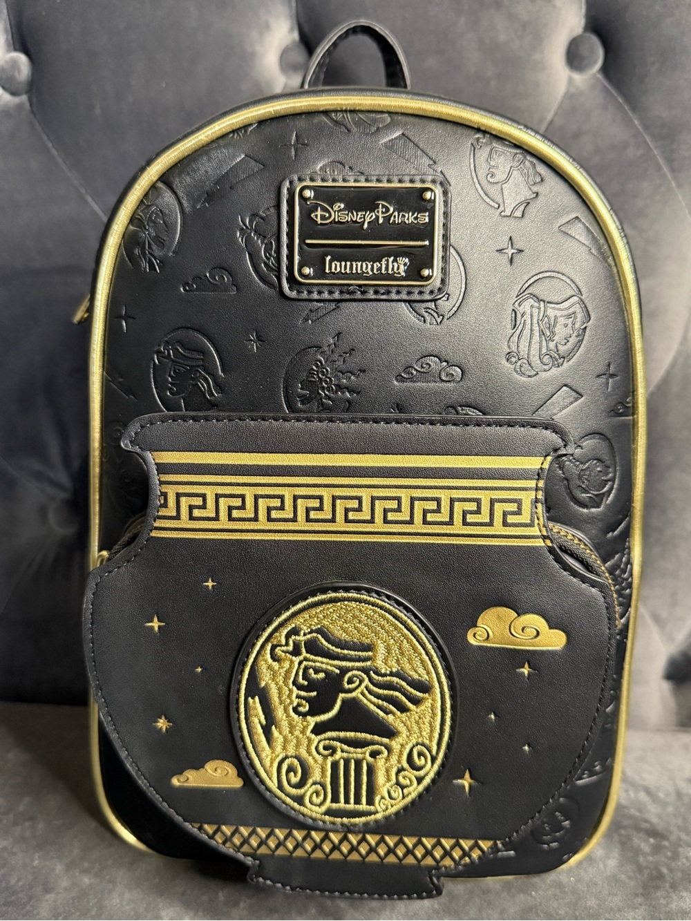 Disney Black and Gold Zodiac Mini Backpack by Loungefly - Picture 14 of 16
